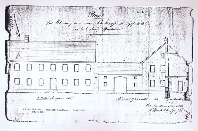 Grossansicht in neuem Fenster: Historisches Roßbach - Ortsansichten - Schulwesen