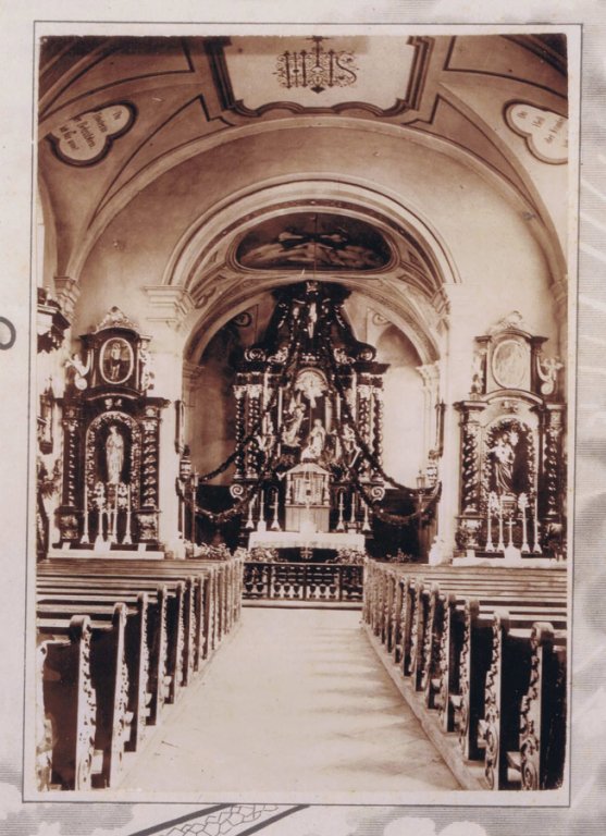 Grossansicht in neuem Fenster: Kapellen und Kirchen - Innenansicht um 1920