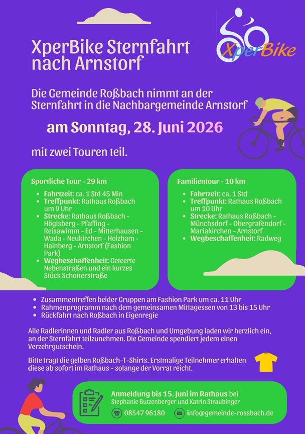 XperBike Sternfahrt nach Arnstorf 2026
